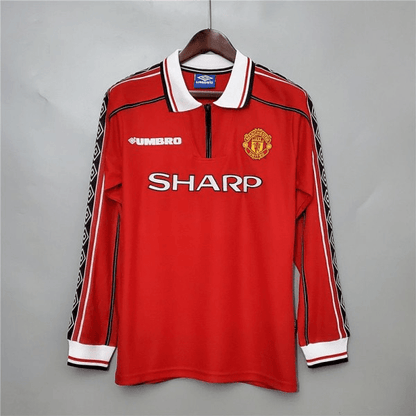 Manchester United Home Shirt 1998-1999 Long Sleeve - Football Kit Up